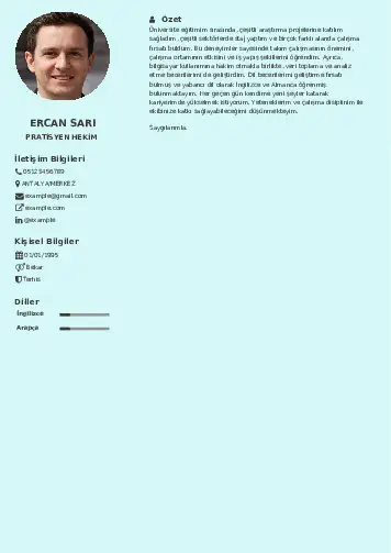 Pratisyen Hekim Cv Örnekleri cv indir